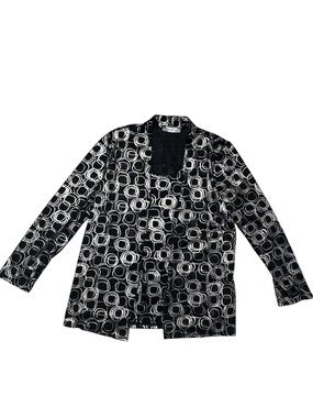 ⭐️ Hamilton Black & Gold Circular-Print Top- size Medium